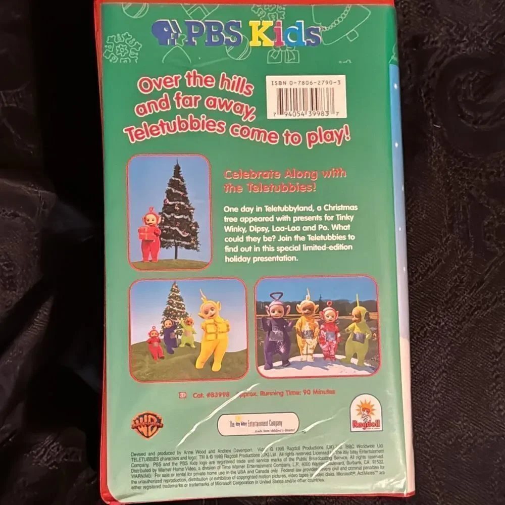 PBS KIDS TELETUBBIES CHRISTMAS VCR SET
